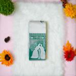 Semi silk classic peacock design silver saree