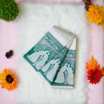 Semi silk classic peacock design silver saree