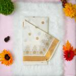 Traditional kerala handloom saree - polka dots