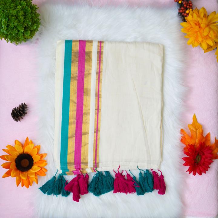 Mulcotton kerala saree 120 count
