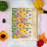 Traditional kerala handloom saree - Printed floral design