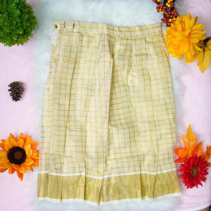 Traditional kerala pattupaavada and blouse - 4 yr old