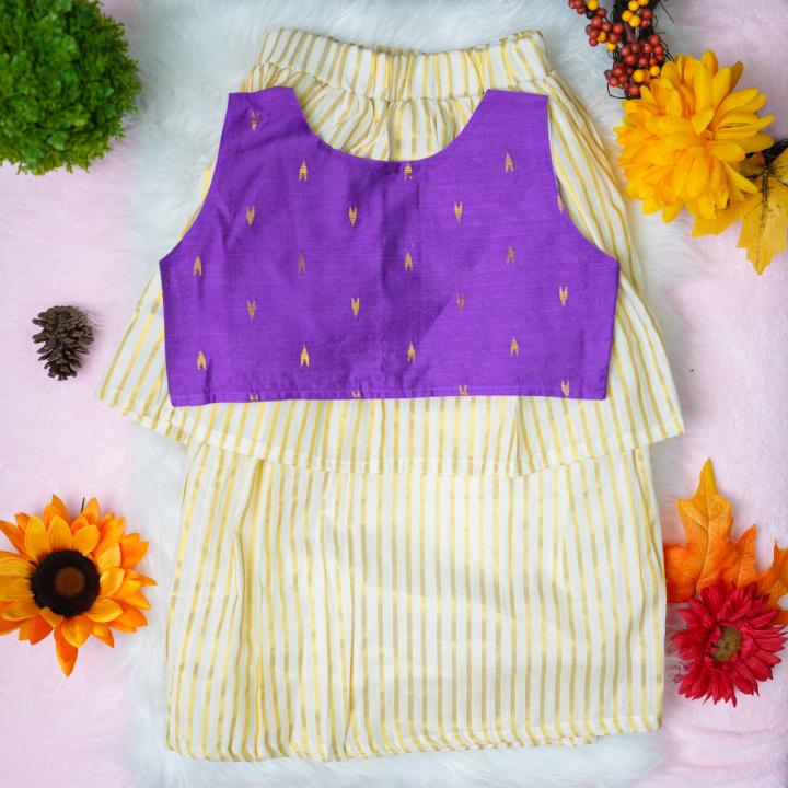 5 yr old - Traditional kerala pattupaavada and blouse